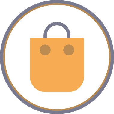  Torba Düz Çember Vektör Simgesi Tasarımı