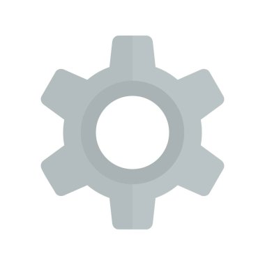 Cog Düz Işık Vektör Simgesi Tasarımı