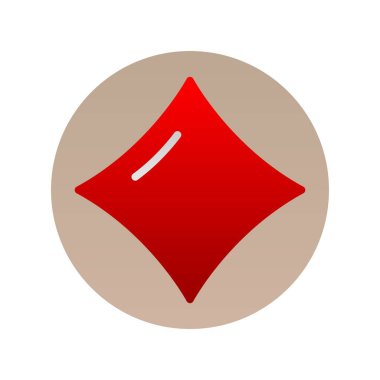 Elmas Düz Gradyan Vektör Simgesi Tasarımı