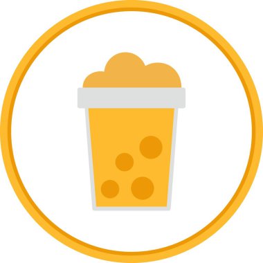 Düz Çember Vektör Simgesi Tasarımı İç