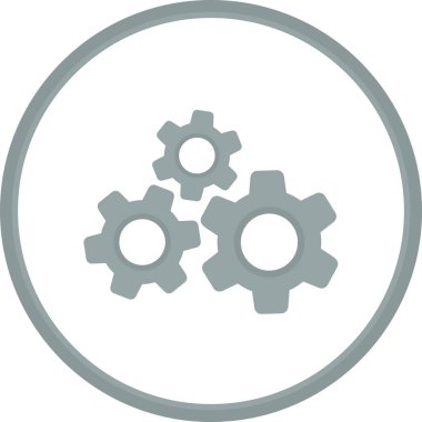 Düz Çember Vektör Simgesi Tasarımı