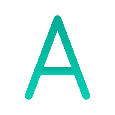 Düz Gradyan Vektör Simgesi Tasarımı