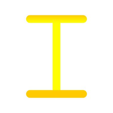 I Düz Gradyan Vektör Simgesi Tasarımı