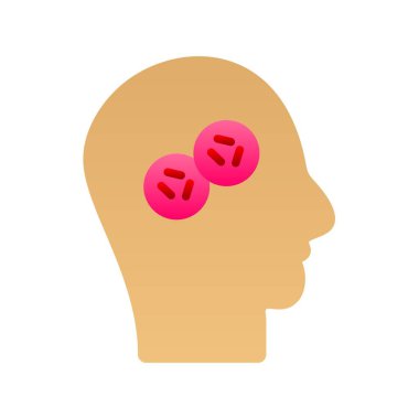 Hücreler Düz Gradyan Vektör Simgesi Tasarımı