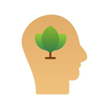 Zen Düz Gradyan Vektör Simgesi Tasarımı