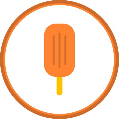 Tatlı Düz Çember Vektör Simgesi Tasarımı