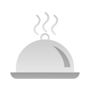 Tabak Düz Gradyan Vektör Simgesi Tasarımı