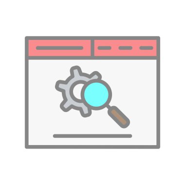 Tarayıcı Işık Vektörü Simgesi Tasarımı