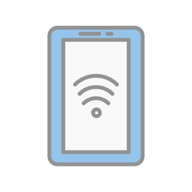 Wifi Doldurulmuş Işık Vektörü Simgesi Tasarımı