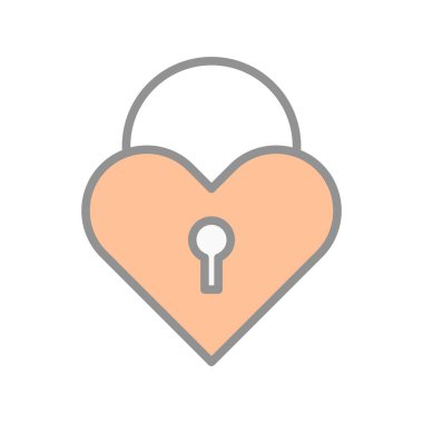 Doldurulmuş Işık Vektörü Simgesi Tasarımı 'nı Kilitle