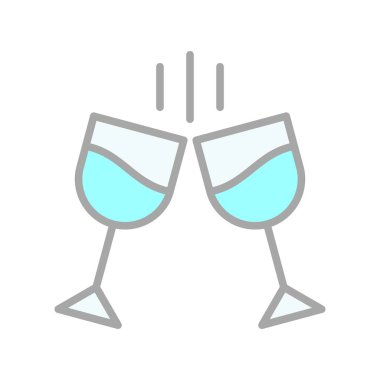 İçi Dolu Işık Vektörü Simgesi Tasarımı