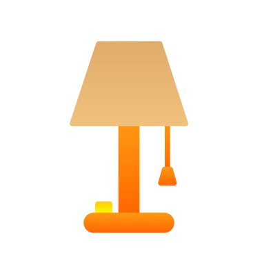 Lamba Düz Gradyan Vektör Simgesi Tasarımı