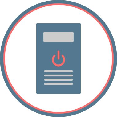 Masaüstü Düz Çember Vektör Simgesi Tasarımı