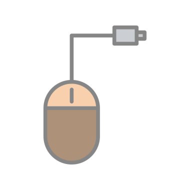 Fare Doldurulmuş Işık Vektörü Simgesi Tasarımı