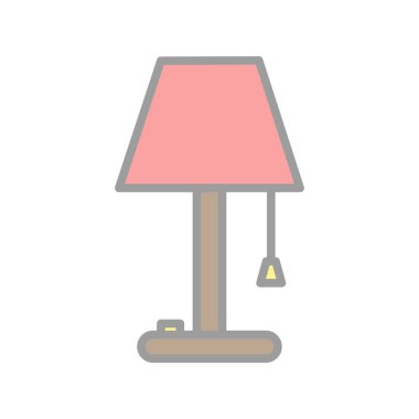 Lamba Doldurulmuş Işık Vektörü Simgesi Tasarımı