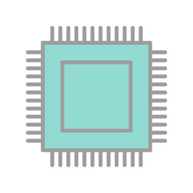 Chip Doldurulmuş Işık Vektörü Simgesi Tasarımı