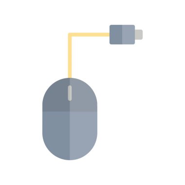 Fare Düz Işık Çemberi Vektör Simgesi Tasarımı