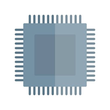 Chip Düz Işık Çemberi Vektör Simgesi Tasarımı