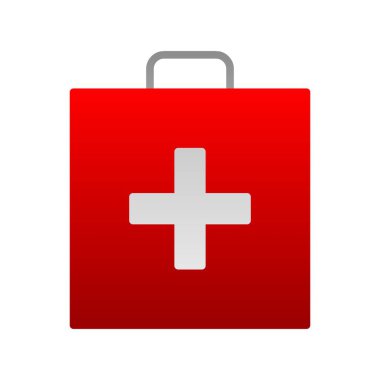 İlk Yardım Düz Gradyan Vektör Simgesi Tasarımı