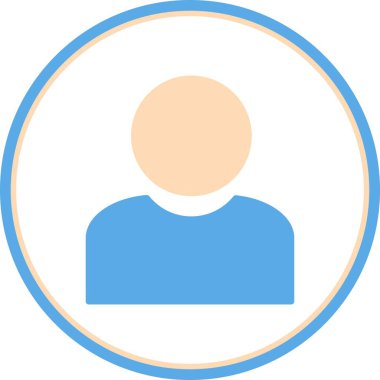 Düz Çember Vektör Simgesi Tasarımı