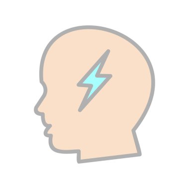 Bolt Doldurulmuş Işık Vektörü Simgesi Tasarımı