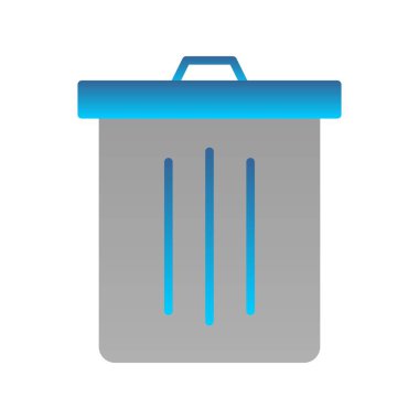 Bin Düz Gradyan Vektör Simgesi Tasarımı