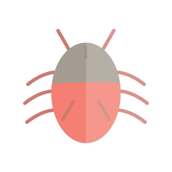 Vector Luz Plana Virus Icon Desig — Vector de stock