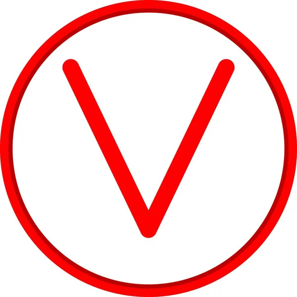 Векторная Икона Плоского Круга — стоковый вектор