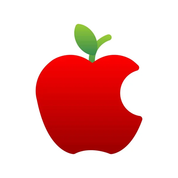 Apple Flat Gradient Vector Icon Desig — Stockvektor