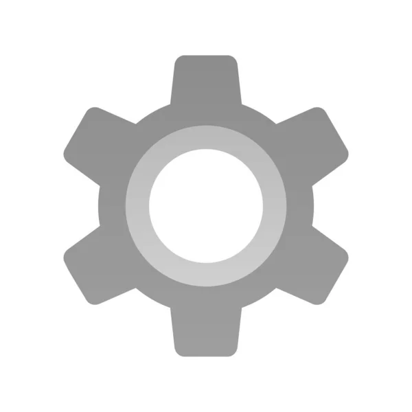 Cog Flat Gradient Vector Icon Desig — Stockový vektor
