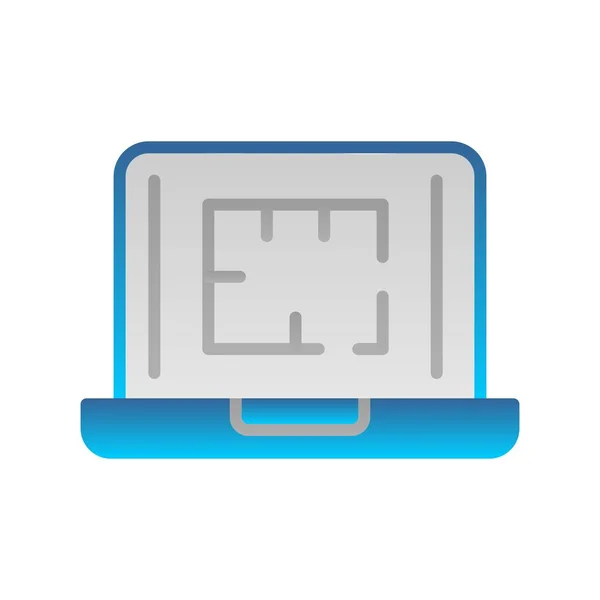 Plattegrond Gradiënt Vectoricoon Desig — Stockvector