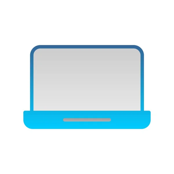 Laptop Flat Gradient Vector Icon Desig — Vector de stock