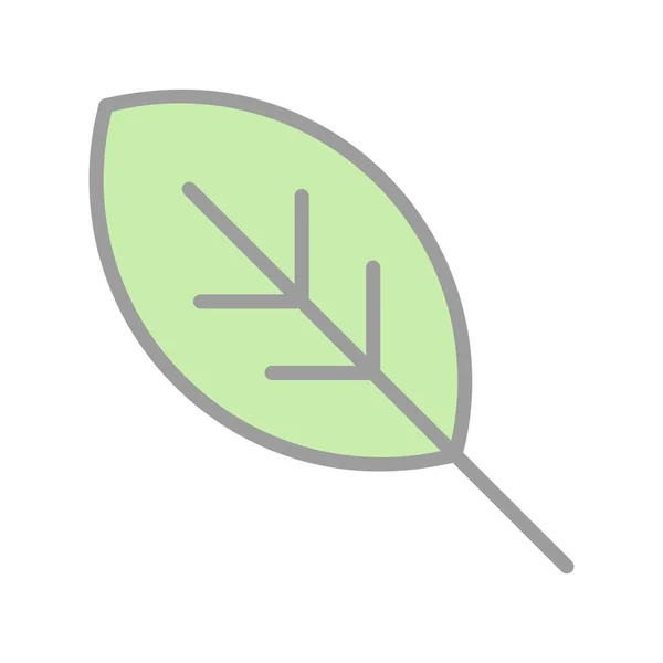 Leaf Filled Light Vector Icon Desig — Stockvektor
