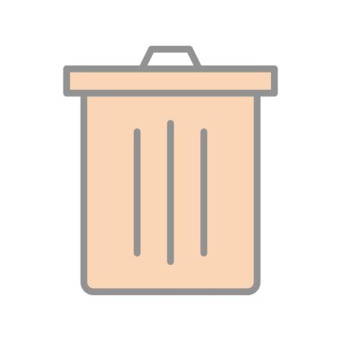 Bin Doldurulmuş Işık Vektörü Simgesi Tasarımı