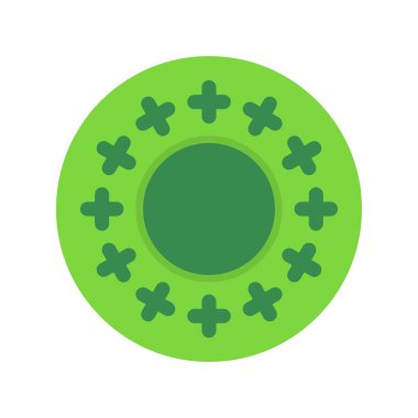 Damga Düz Vektör Simgesi Tasarımı