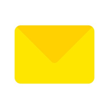 İleti Düz Vektör Simgesi Tasarımı