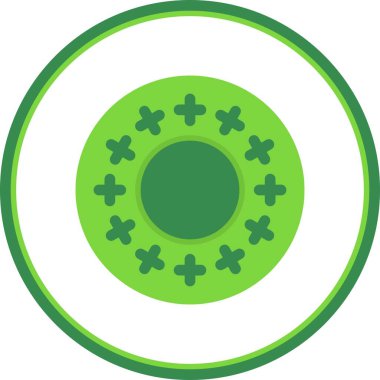 Damga Düz Çember Vektör Simgesi Tasarımı