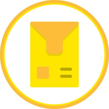 Paket Düz Çember Vektör Simgesi Tasarımı