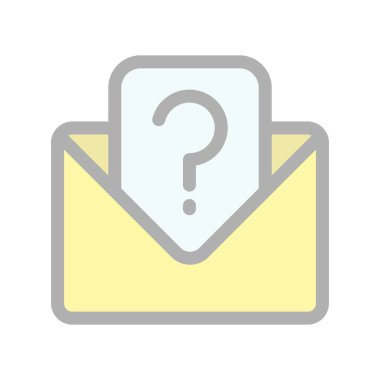 Soru Satırı Doldurulmuş Işık Vektörü Simgesi Tasarımı