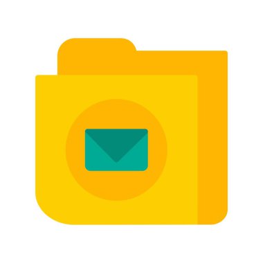 İleti Düz Vektör Simgesi Tasarımı