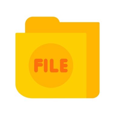 Dosya Düz Vektör Simgesi Tasarımı