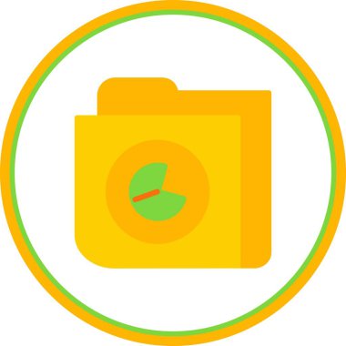 Turta Dizini Düz Çember Vektör Simgesi Tasarımı