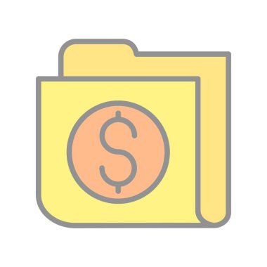 Para Birimi Dizini Doldurulmuş Işık Vektörü Simgesi Tasarımı