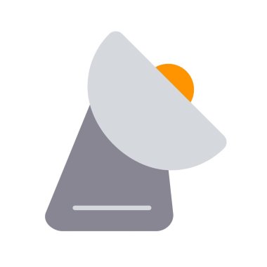 Radar Düz Vektör Simgesi Tasarımı