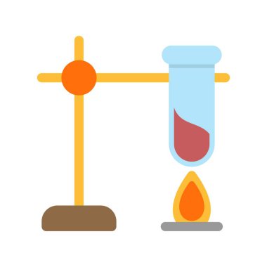 Kimya Düz Vektör Simgesi Desig