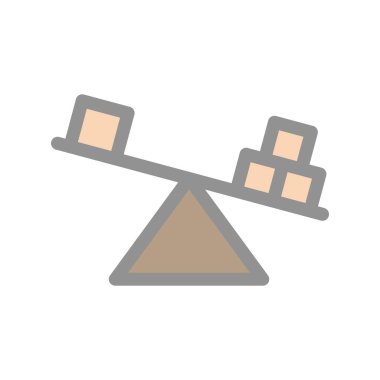 Denge Doldurulmuş Işık Vektörü Simgesi Tasarımı