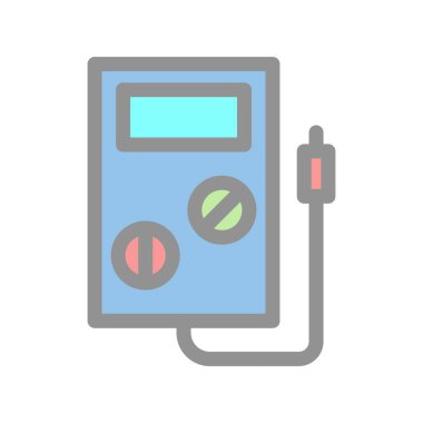 Test Doldurulmuş Işık Vektörü Simgesi Tasarımı
