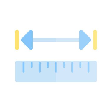 Düz Işık Vektörü Simgesi Tasarımı Ölç