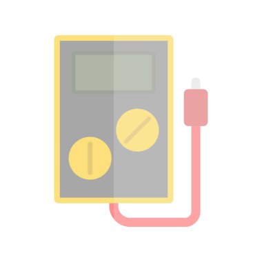 Düz Işık Vektörü Simgesi Tasarımı Testi