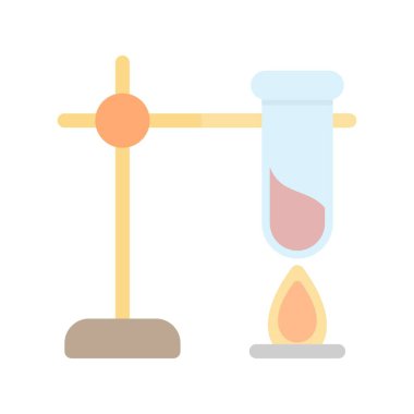 Kimya Düz Işık Vektörü Simgesi Desig